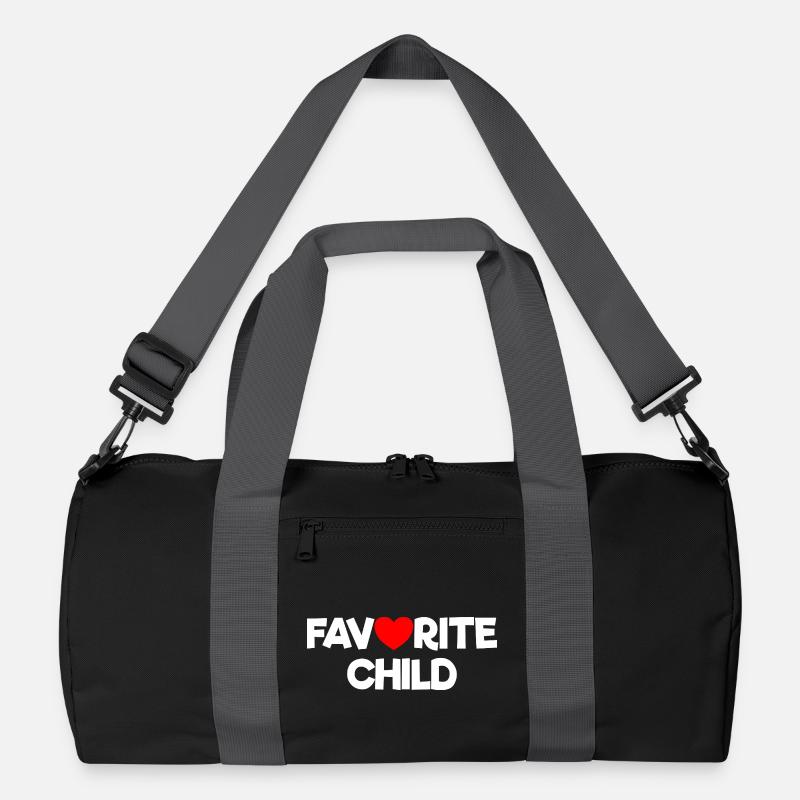 Enfant préféré - Sac de sport recyclé - noir/gris graphite