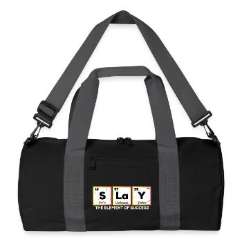 Funny Chemistry Periodic Table Words Slay - Recycled Duffel Bag - black/graphite grey - Front