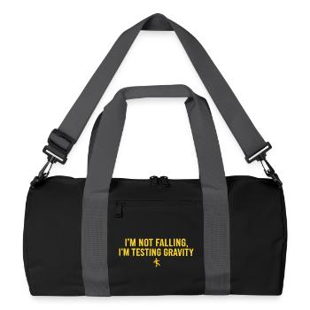 Chute drôle - Sac de sport recyclé - noir/gris graphite - Devant