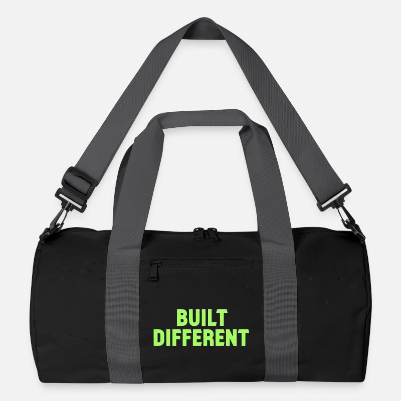 Built Different Neon Tee Recycelte Duffel Bag