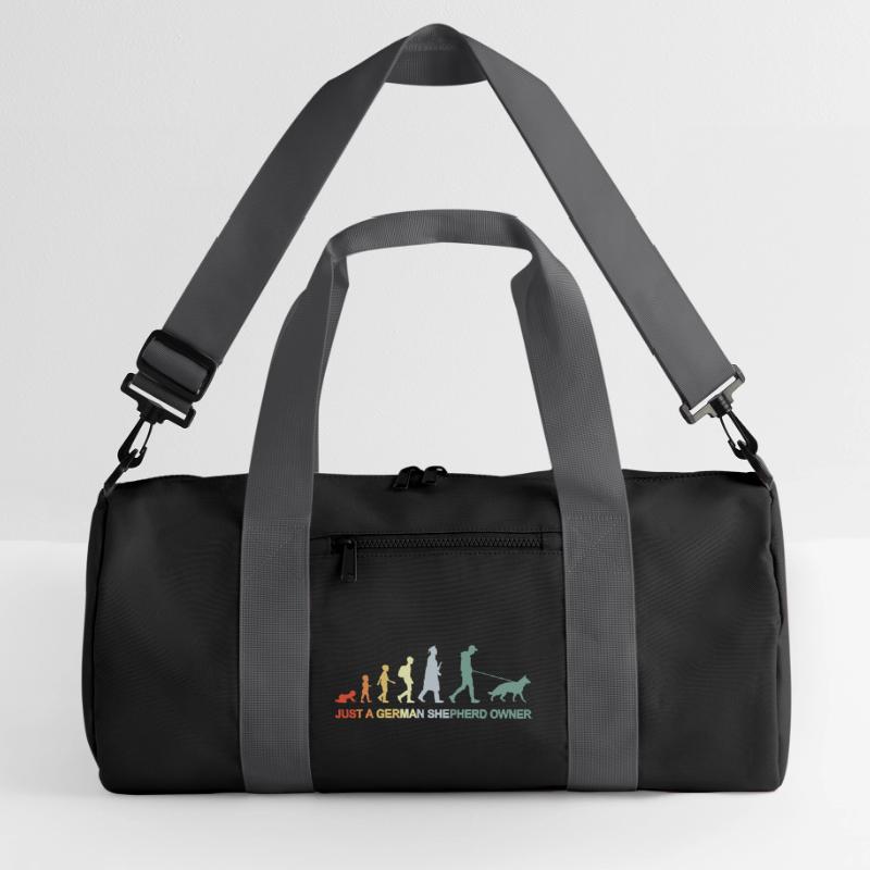 Evolution German Shepherd Owner Recycled Duffel Bag
