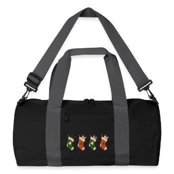 Cats in boots - Recycled Duffel Bag - black/graphite grey - Front