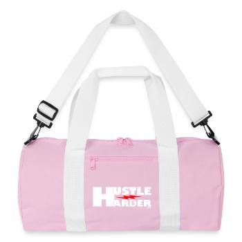 Dynamisches, mutiges Lightning-Grafikdesign - Recycelte Duffel Bag - Rosa/Weiß - Vorne