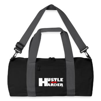 Dynamic Bold Lightning Graphic Design - Recycled Duffel Bag - black/graphite grey - Front