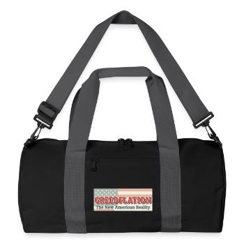 Critique de la politique monétaire américaine - Sac de sport recyclé - noir/gris graphite - Devant