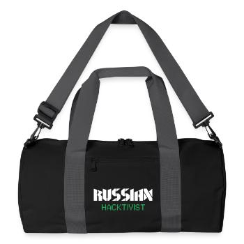 Russian Hacktivist Cyber Security Design - Recycled Duffel Bag - black/graphite grey - Front