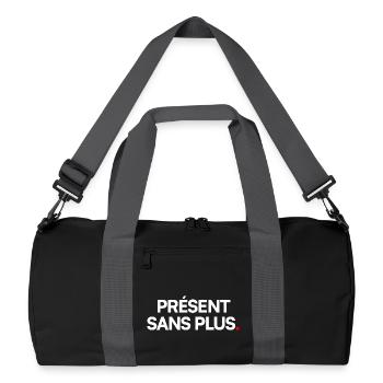 Présent sans plus - Sac de sport recyclé - noir/gris graphite - Devant
