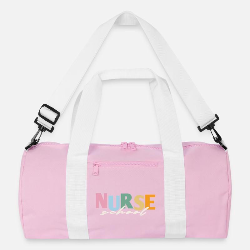 retro krankenschwester schule  Recycelte Duffel Bag