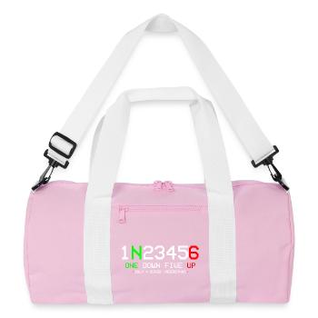 Motorcycle 1N23456 - Recycled Duffel Bag - pink/white - Front