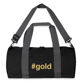 GOLD Winner Gewinner - Recycelte Duffel Bag - Schwarz/Graphitgrau - Vorne