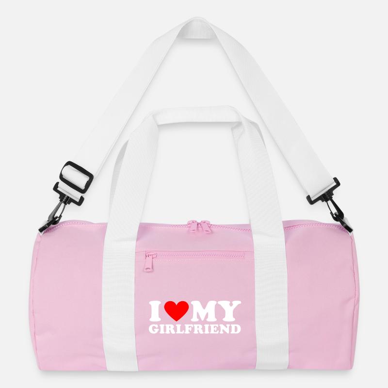 I love my girlfriend Recycelte Duffel Bag