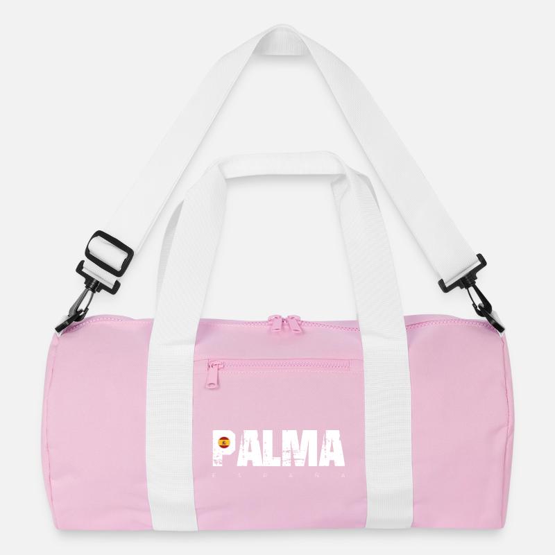 Palma Distressed Text with Spain Flag Recycled Duffel Bag