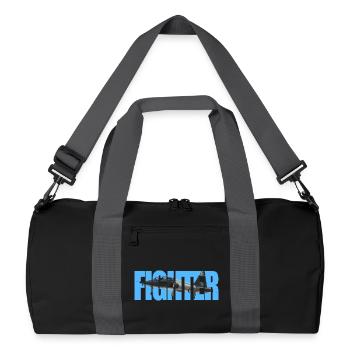 Fighter T-38 Talon - Recycled Duffel Bag - black/graphite grey - Front