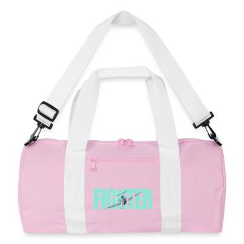 Fighter Spitfire - Recycled Duffel Bag - pink/white - Front