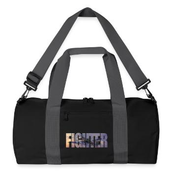 Fighter Spitfire - Recycled Duffel Bag - black/graphite grey - Front