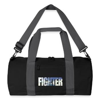 Fighter Spitfire - Recycled Duffel Bag - black/graphite grey - Front