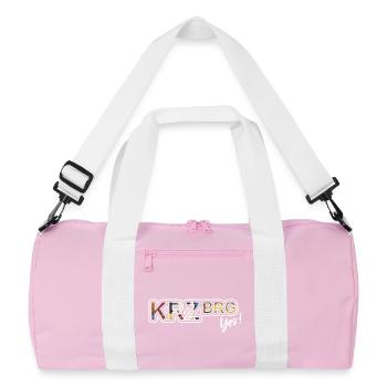 Kreuzberg - le coin décontracté de Berlin ! - Sac de sport recyclé - rose/blanc - Devant