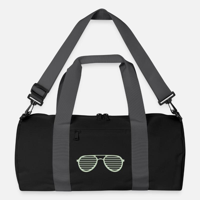 Retro Streifen Sonnenbrille Recycelte Duffel Bag