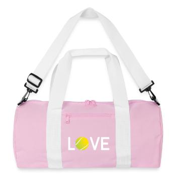 Amateur de tennis - Sac de sport recyclé - rose/blanc - Devant