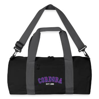 Cordoue Fondée en 1986 - Sac de sport recyclé - noir/gris graphite - Devant