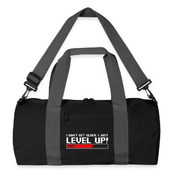 T-shirt rétro Level Up Pixel - Sac de sport recyclé - noir/gris graphite - Devant