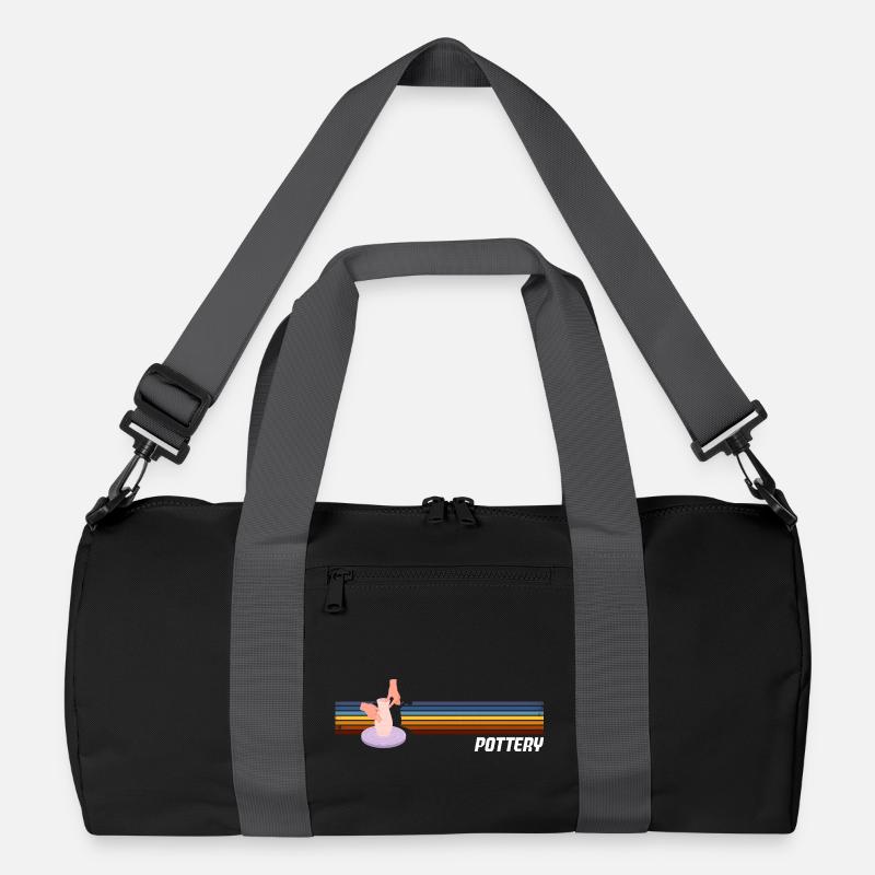 Ceramic Lovers Retro Style Pottery Recycled Duffel Bag