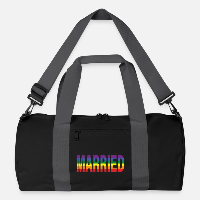 Verheiratet im Regenbogen Recycelte Duffel Bag