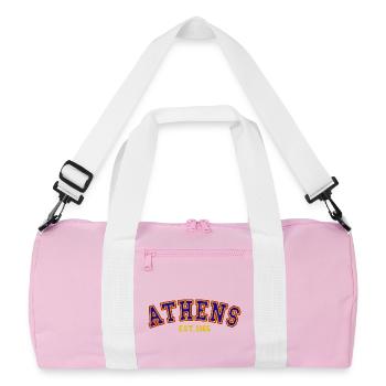Athènes Est.1965 - Sac de sport recyclé - rose/blanc - Devant