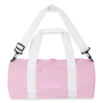 Animal de soutien émotionnel - Sac de sport recyclé - rose/blanc - Devant