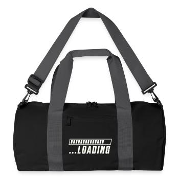 Loading Bar Loading Progress - Recycled Duffel Bag - black/graphite grey - Front