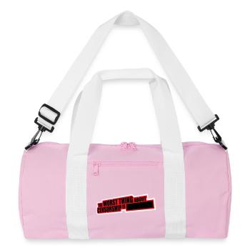 Le pire dans la censure, c’est l’ironie amusante - Sac de sport recyclé - rose/blanc - Devant