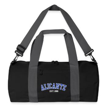Alicante Fondée en 1986 - Sac de sport recyclé - noir/gris graphite - Devant