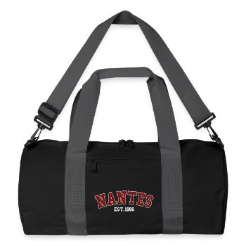 Nantes fondée en 1986 - Sac de sport recyclé - noir/gris graphite - Devant
