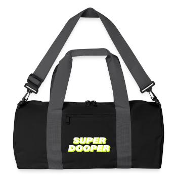 SUPER DOOPER - Recycled Duffel Bag - black/graphite grey - Front