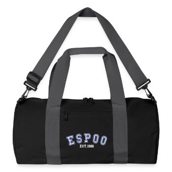 Fondation d’Espoo en 1986 - Sac de sport recyclé - noir/gris graphite - Devant
