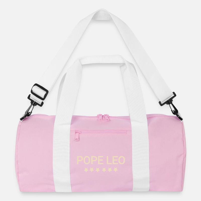 papst leo text Recycelte Duffel Bag