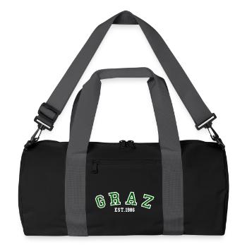 Graz fondée en 1986 - Sac de sport recyclé - noir/gris graphite - Devant