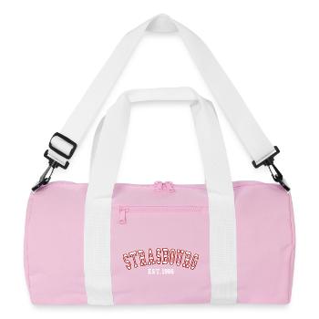 Strasbourg Est. 1986 - Recycled Duffel Bag - pink/white - Front