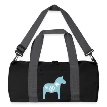 Dala Cheval Flocon de neige Cheval Hygge Noël - Sac de sport recyclé - noir/gris graphite - Devant