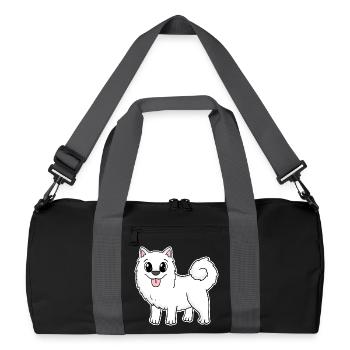 Samoyède Chien Races Chiens Chiens - Sac de sport recyclé - noir/gris graphite - Devant