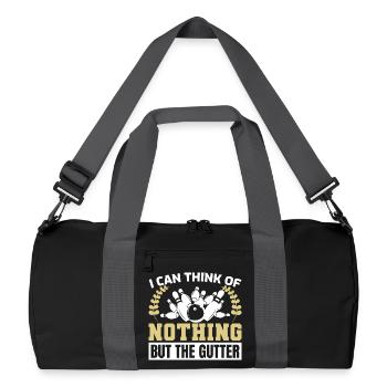 Funny Bowler Joke - Recycled Duffel Bag - black/graphite grey - Front