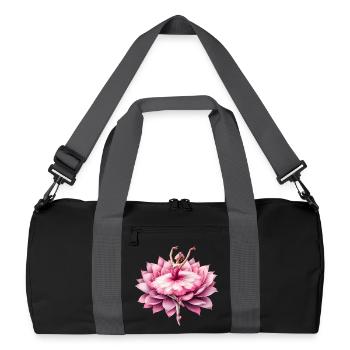 Ballet dancer with tutu - Recycled Duffel Bag - black/graphite grey - Front