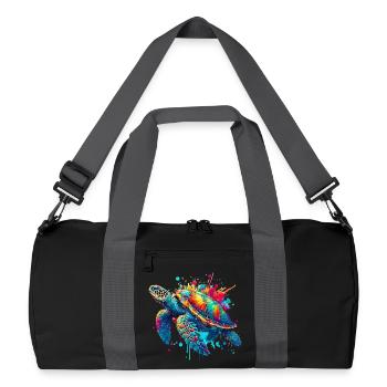 Turtle - Recycled Duffel Bag - black/graphite grey - Front