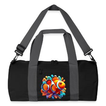 Clownfish - Recycled Duffel Bag - black/graphite grey - Front