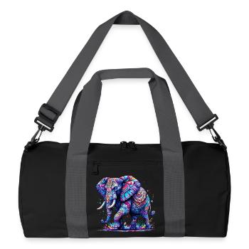 Elephant - Recycled Duffel Bag - black/graphite grey - Front