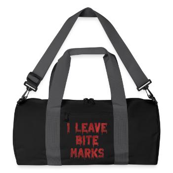 Bite Mark's Blood Traces - Recycled Duffel Bag - black/graphite grey - Front