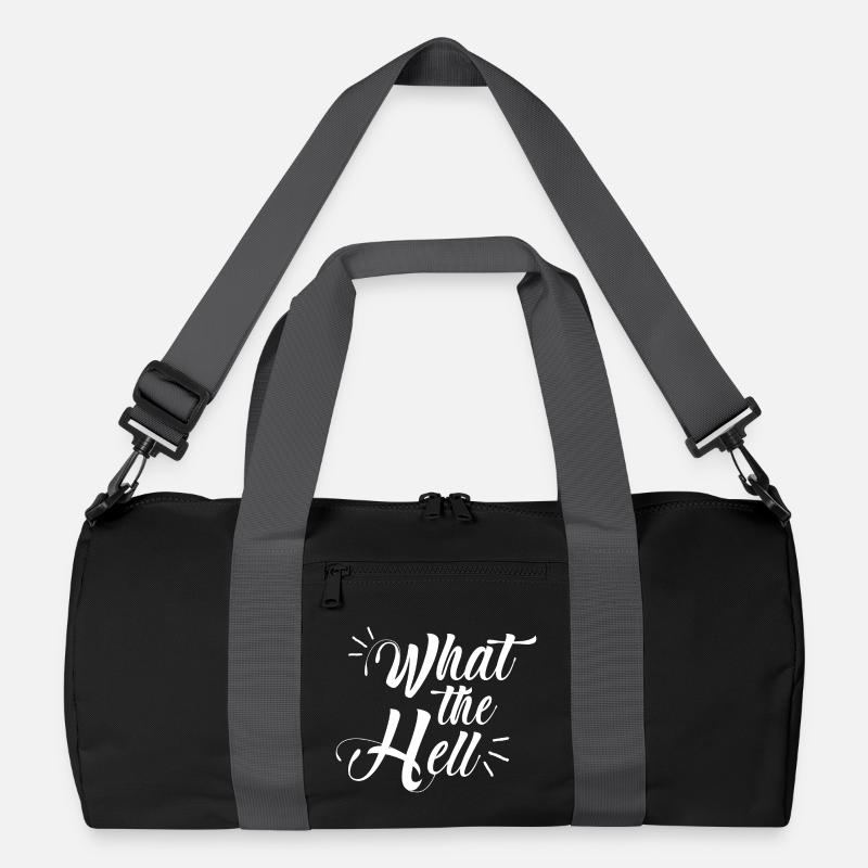 what the hell - Recycelte Duffel Bag - Schwarz/Graphitgrau
