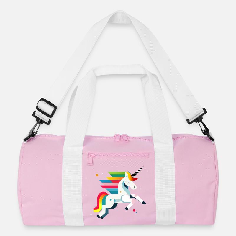 Magisches Einhorn – Farbenfrohes Design Recycelte Duffel Bag