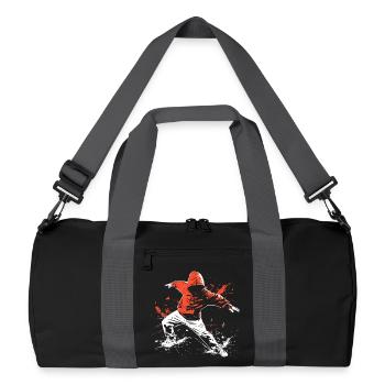 Breakdancer Street Art - Sac de sport recyclé - noir/gris graphite - Devant