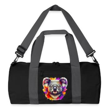 Koala - Sac de sport recyclé - noir/gris graphite - Devant